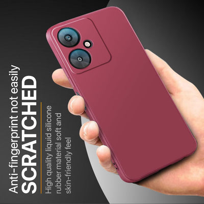 Silicone Case for Xiaomi Redmi 13C - Burgundy
