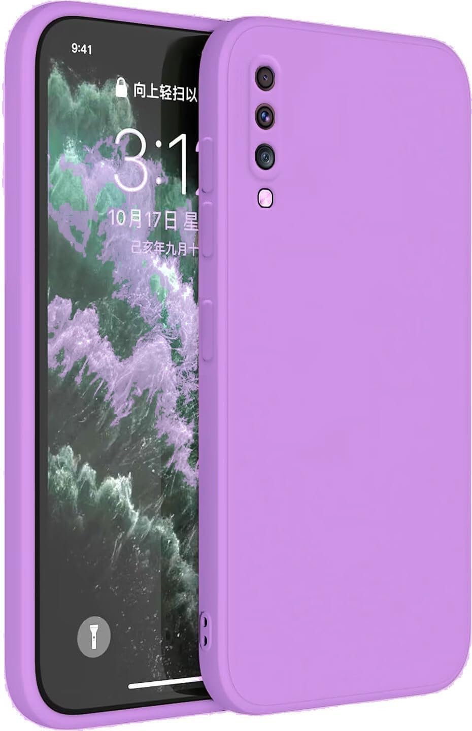 Silicone Case for Samsung Galaxy A50 - Purple
