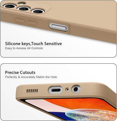 Silicone Case for Samsung Galaxy A25 - Beige