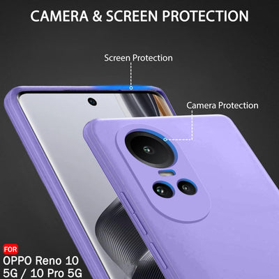 Silicone Case for OPPO Reno 10 - Purple
