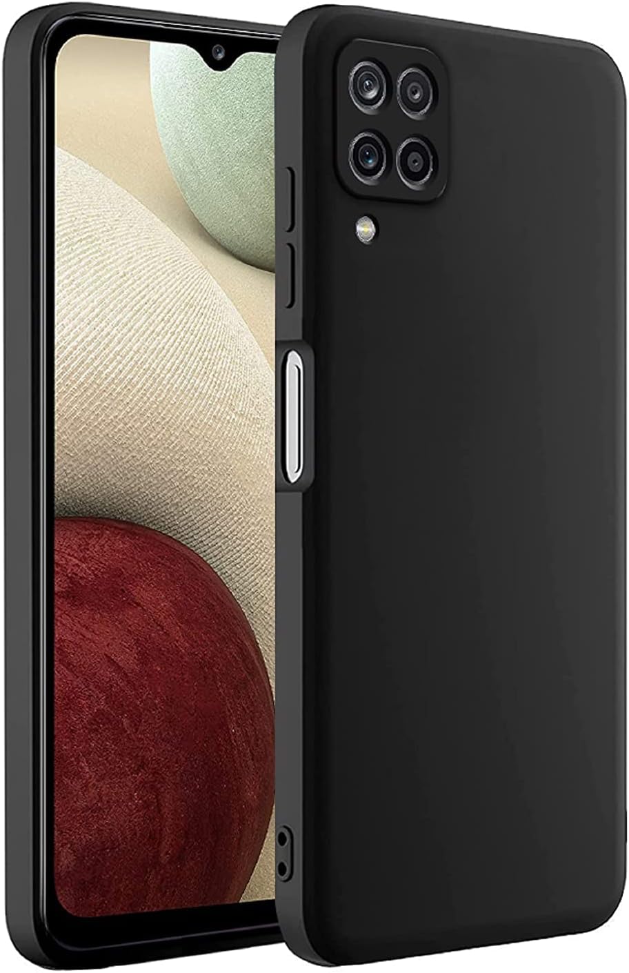 Silicone Case for Samsung Galaxy A12 - Black