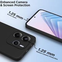 Silicone Case for Xiaomi Redmi Note 14 - Black
