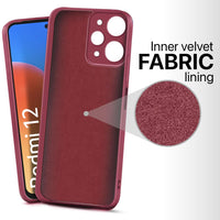 Silicone Case for Xiaomi Redmi 12 - Burgundy