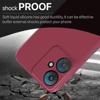 Silicone Case for Xiaomi Redmi 13C - Burgundy