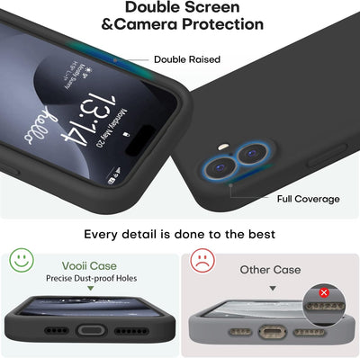 Silicone Case for Apple iPhone 16 - Black