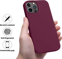 Silicone Case for Apple iPhone 15 Pro Max - Burgundy