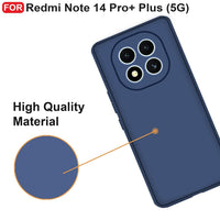 Silicone Case for Xiaomi Redmi Note 14 Pro Plus - Blue