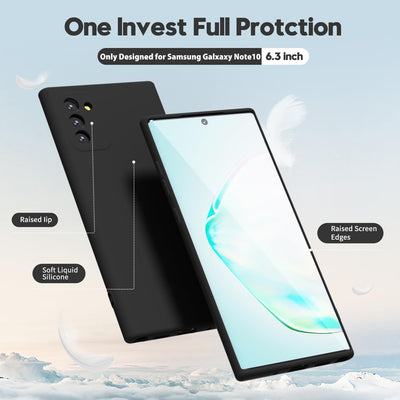 Silicone Case for Samsung Galaxy Note 10 - Black
