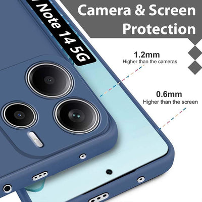 Silicone Case for Xiaomi Redmi Note 14 4G - Blue