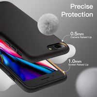 Silicone Case for Apple iPhone 8 Plus - Black