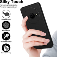 Silicone Case for Xiaomi Redmi A3 - Black