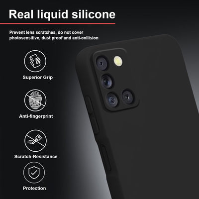 Silicone Case for Samsung Galaxy A31 - Black
