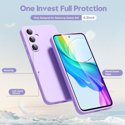 Silicone Case for Samsung Galaxy S25 Plus - Purple
