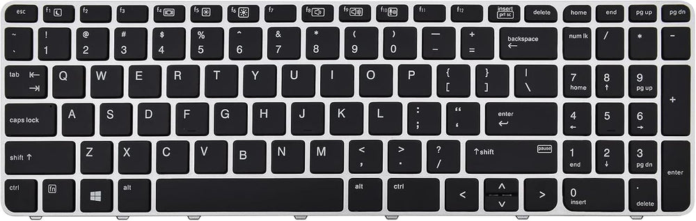HP EliteBook 850 G3 / G4 non-backlit replacement keyboard with pointer, US layout