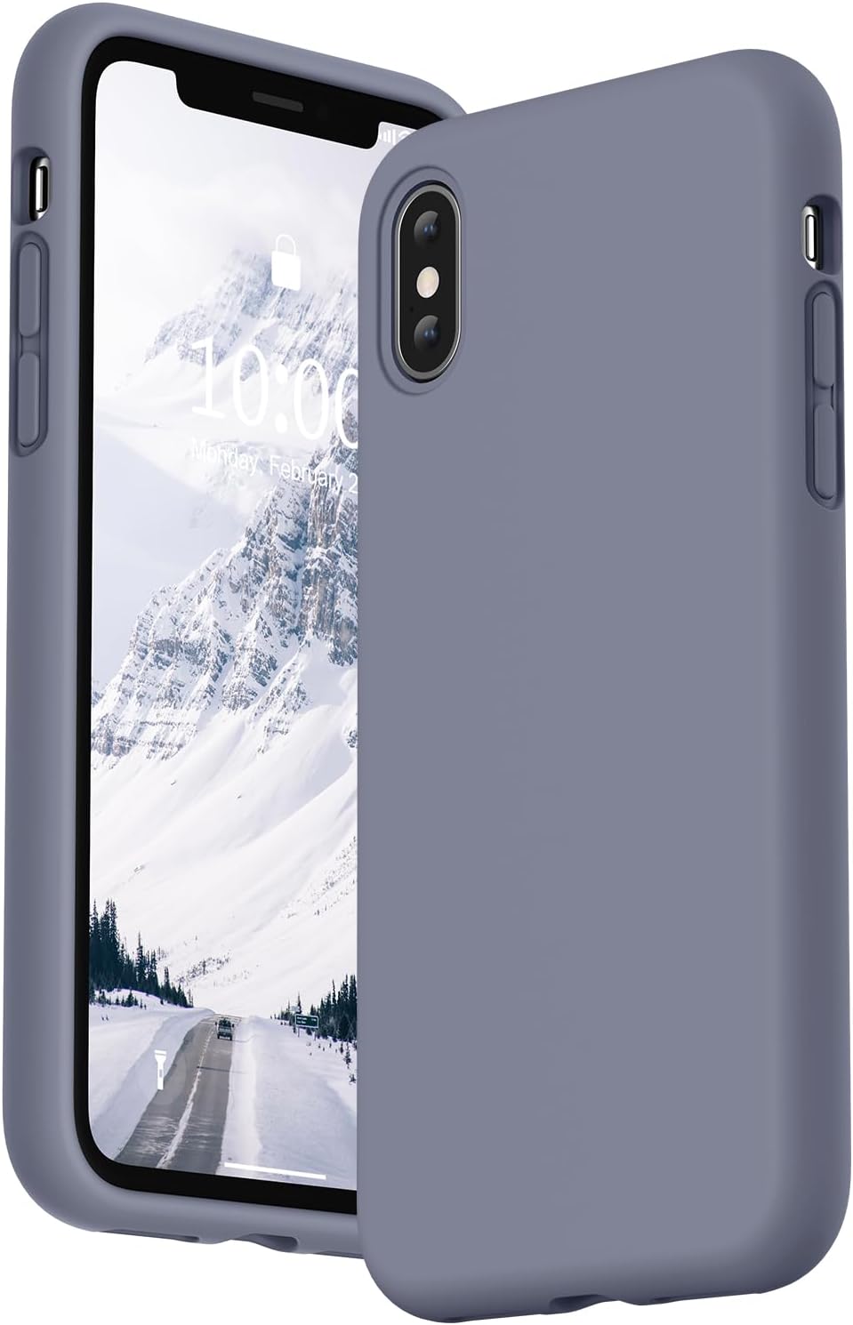 Silicone Case for Apple iPhone X - Grey