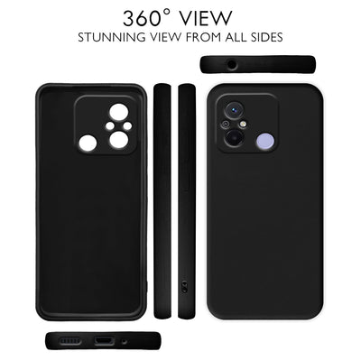 Silicone Case for Xiaomi Redmi 12C - Black