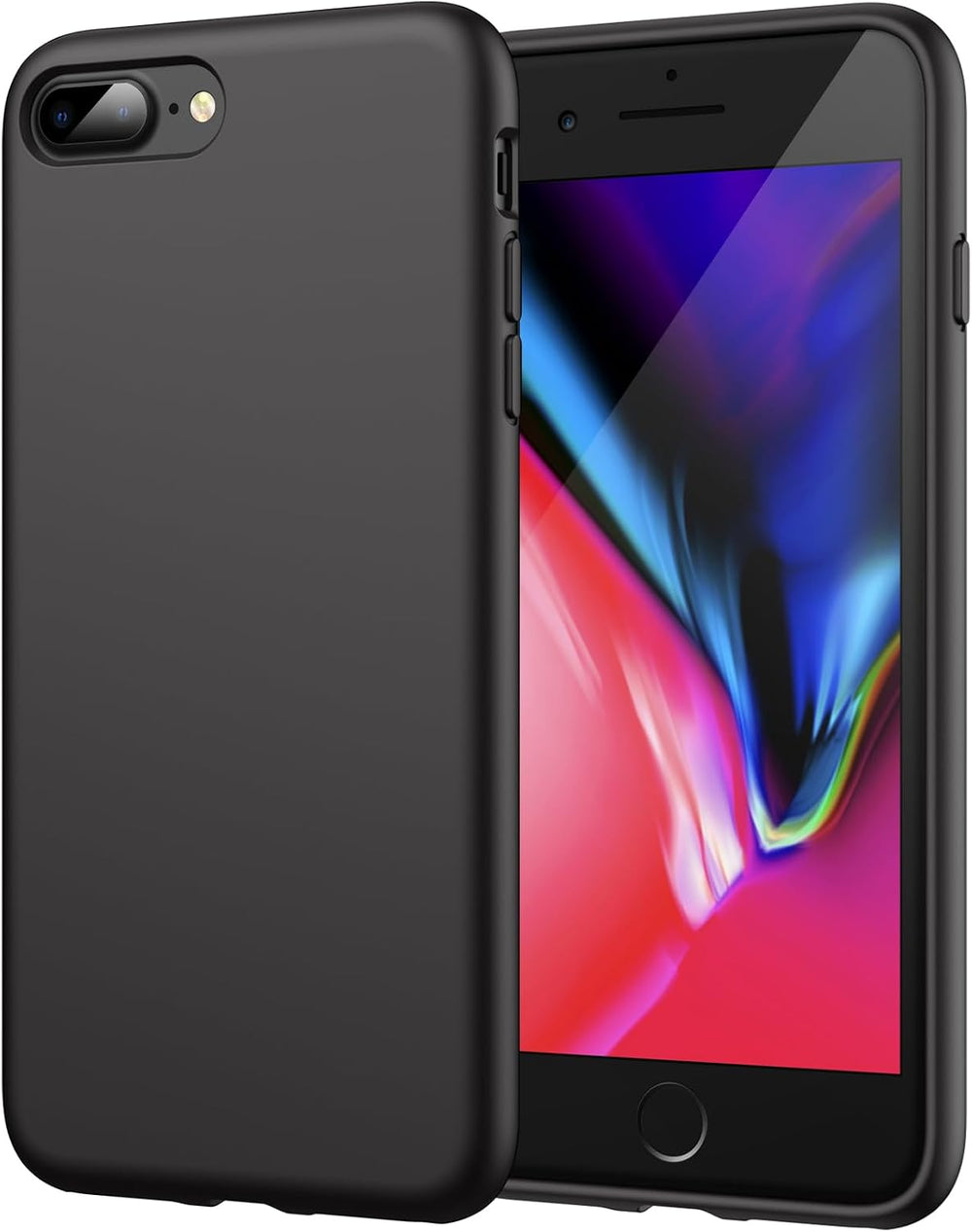 Silicone Case for Apple iPhone 8 Plus - Black