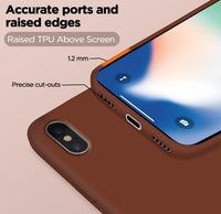 Silicone Case for Apple iPhone X - Brown
