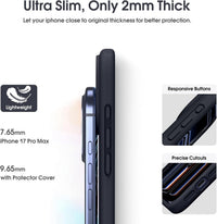 Silicone Case for Apple iPhone 17 Pro - Black