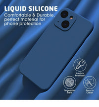 Silicone Case for Apple iPhone 15 Plus - Blue