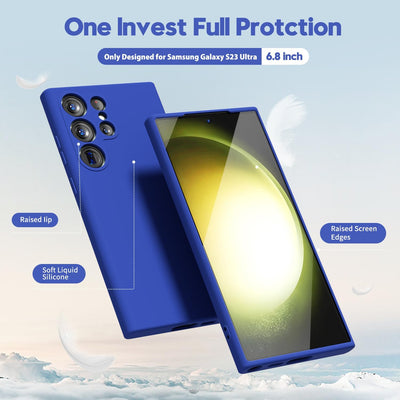 Silicone Case for Samsung Galaxy S23 Ultra - Blue
