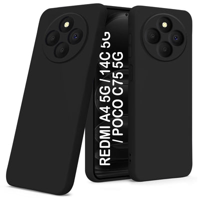 Silicone Case for Xiaomi Redmi 14C - Black