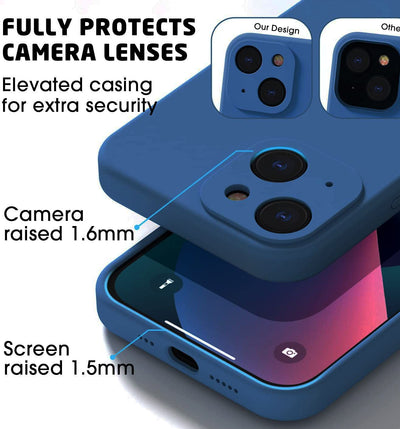 Silicone Case for Apple iPhone 15 - Blue