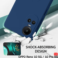 Silicone Case for OPPO Reno 10 - Blue