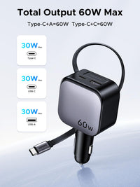 UGREEN Nexode 60W EC602 – three outputs charging simultaneously