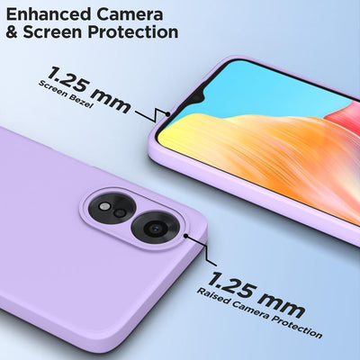 Silicone Case for OPPO A38 - Purple