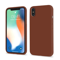 Silicone Case for Apple iPhone X - Brown