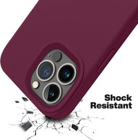 Silicone Case for Apple iPhone 14 Pro Max - Burgundy