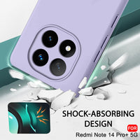 Silicone Case for Xiaomi Redmi Note 14 Pro - Purple