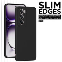 Silicone Case for OPPO Reno 12 - Black