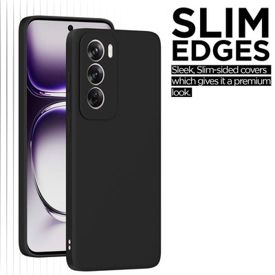 Silicone Case for OPPO Reno 12 - Black