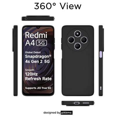 Silicone Case for Xiaomi Redmi 14C - Black