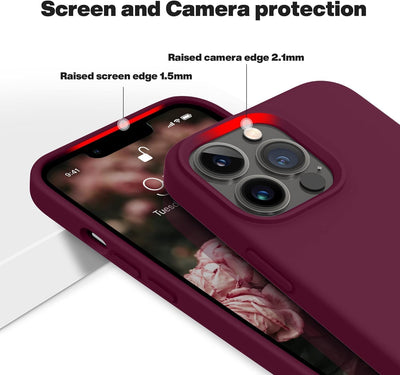 Silicone Case for Apple iPhone 12 Pro Max - Burgundy