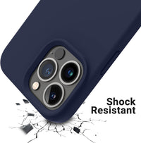 Silicone Case for Apple iPhone 15 Pro Max - Dark Blue