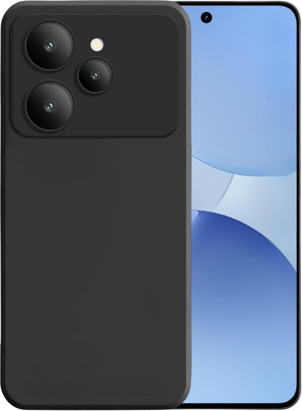 Silicone Case for Tecno Camon 12 - Black