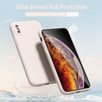 Silicone Case for Apple iPhone X - Beige