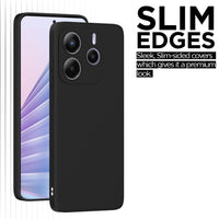 Silicone Case for Xiaomi Redmi Note 14 - Black