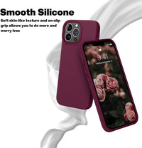 Silicone Case for Apple iPhone 13 Pro Max - Burgundy