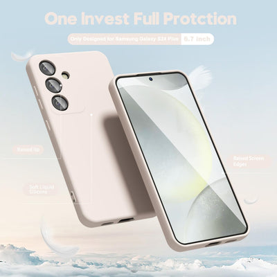 Silicone Case for Samsung Galaxy S24 Plus - Beige