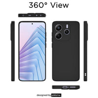 Silicone Case for Xiaomi Redmi Note 14 - Black