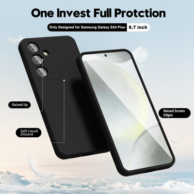 Silicone Case for Samsung Galaxy S24 Plus - Black