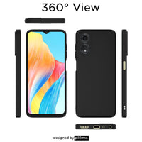 Silicone Case for OPPO A38 - Black