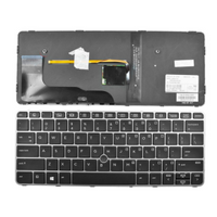 HP EliteBook 820 G3 G4 replacement keyboard - backlit keys