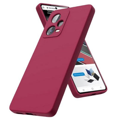 Silicone Case for Xiaomi Redmi Note 12 Pro 4G - Burgundy