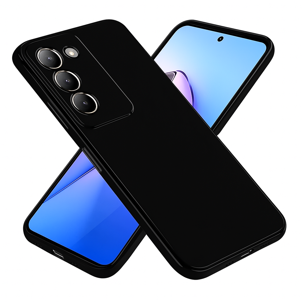 Silicone Case for vivo V30 Lite - Black