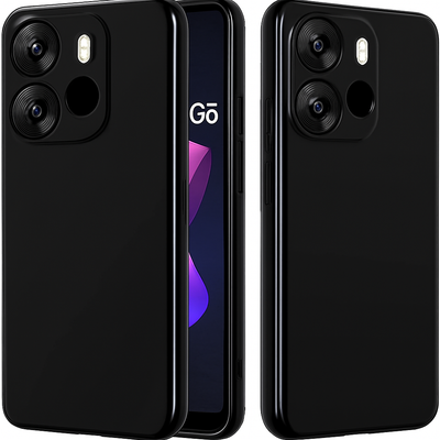Silicone Case for TECNO Pop 7 - Black